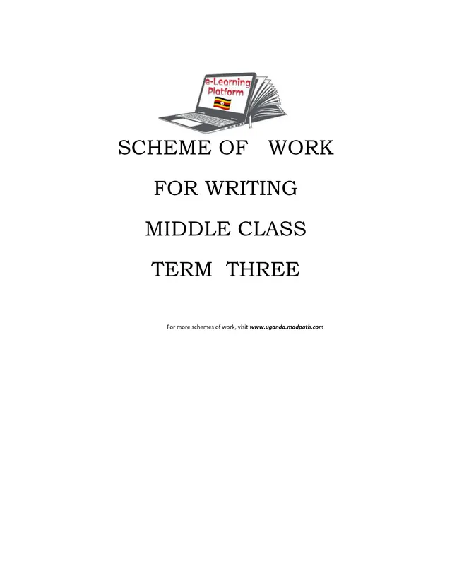 Cover of Middle Class Writing Scheme of Work Term 3: Small Letters a–z (Middle Literacy Scheme of Work)